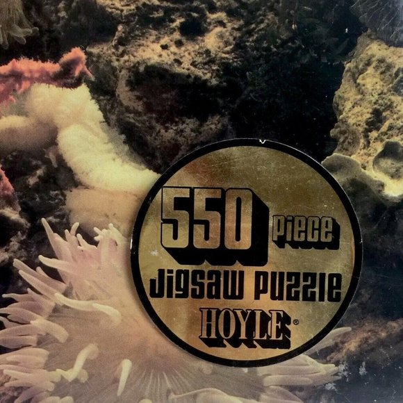 Vintage Marine Life Coral Jigsaw Puzzle Hoyle Products 1982 18”x24”  550 Pcs - Picture 2 of 5